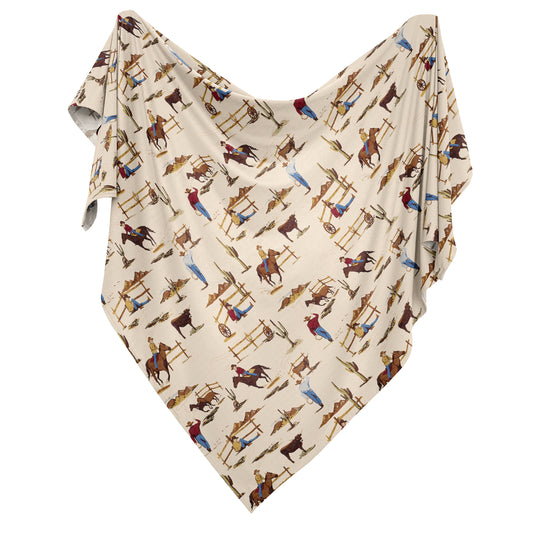 Wild West Collection Baby Swaddle Blanket