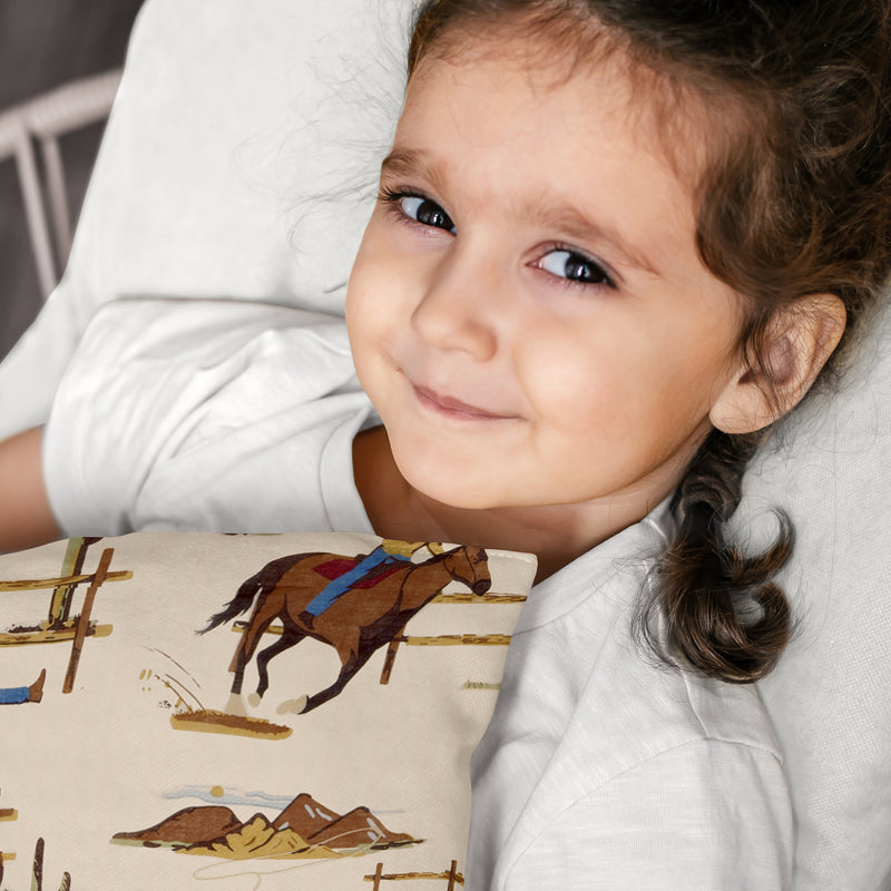 Wild West Cowboy Collection Toddler Pillow with Pillowcase
