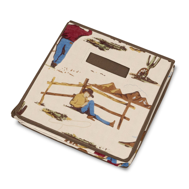 Wild West Cowboy Collection Fabric Toy Bin Storage