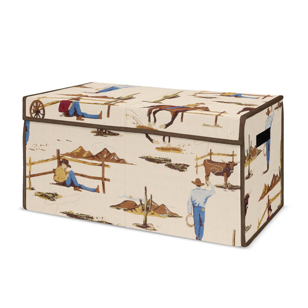 Wild West Cowboy Collection Fabric Toy Bin Storage
