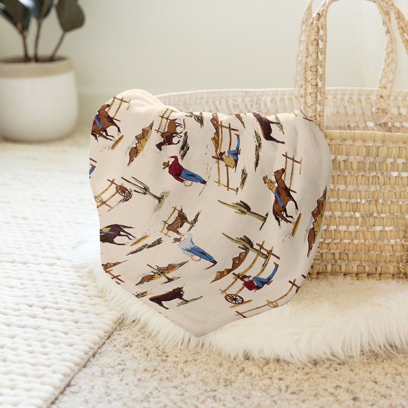 Wild West Collection Baby Swaddle Blanket