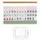 Sage Green Woodland Collection American Mahjong Tile Set (160pc) 1.24in. Layered Acrylic with White Faux Leather Travel Bag