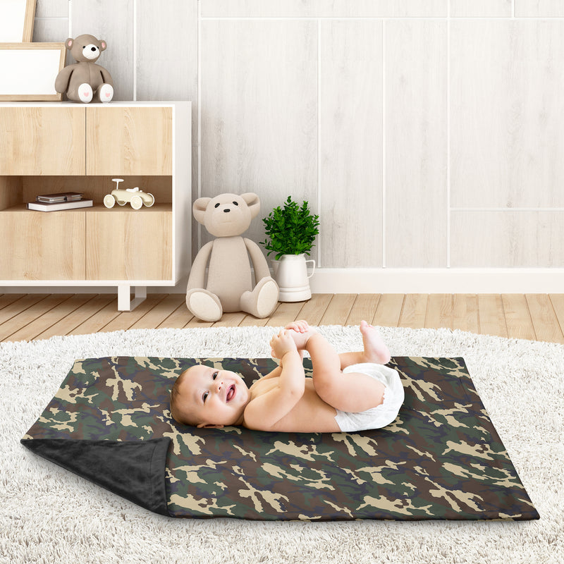 Woodland Camo Collection Baby Blanket
