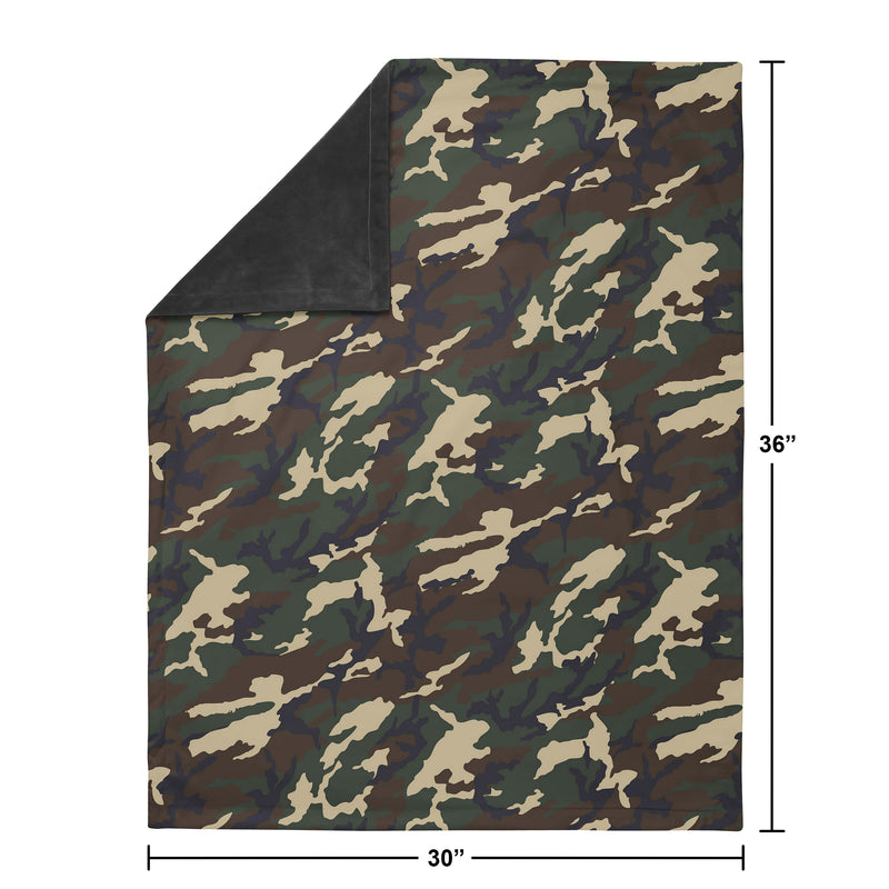 Woodland Camo Collection Baby Blanket