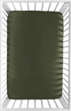Woodland Camo Collection Mini Crib Sheet - Solid Dark Green