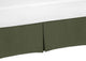 Woodland Camo Collection Solid Dark Green Queen Bed Skirt