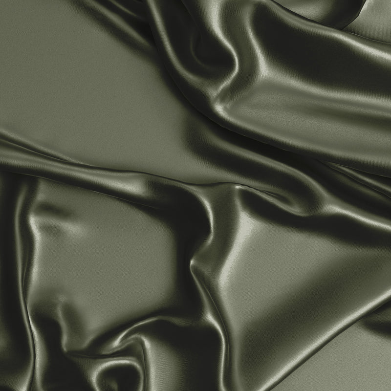 Woodland Camo Collection Satin Fitted Crib Sheet - Solid Dark Green