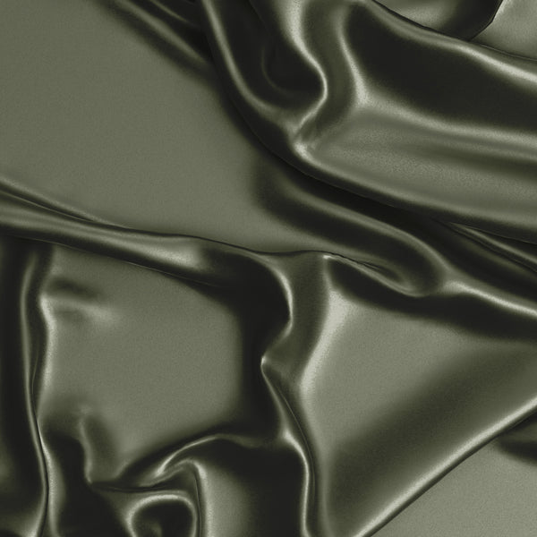 Woodland Camo Collection Satin Fitted Crib Sheet - Solid Dark Green alternate view