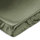 Woodland Camo Collection Satin Fitted Crib Sheet - Solid Dark Green