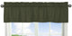 Woodland Camo Collection Solid Dark Green Window Valance