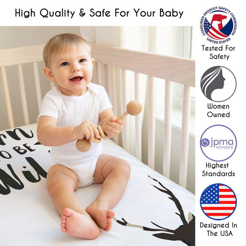 Woodland Camo Collection Photo Op Crib Sheet
