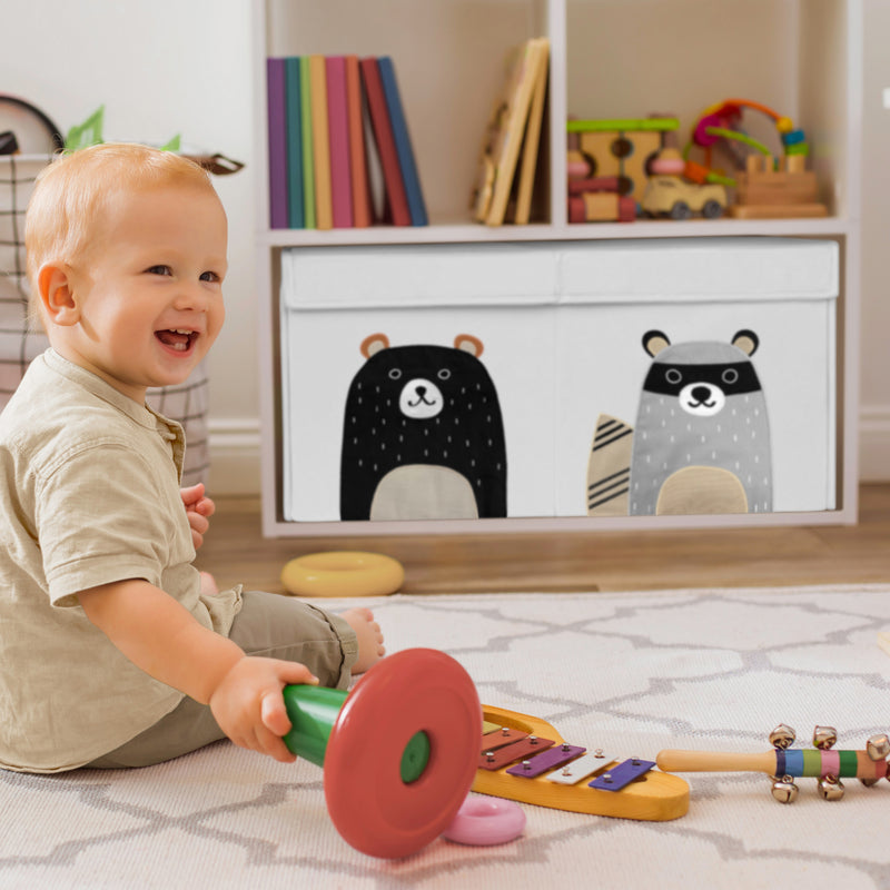 Woodland Pals Collection Fabric Toy Bin Storage