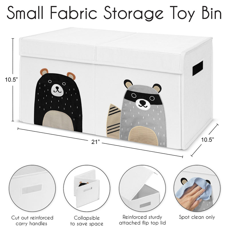 Woodland Pals Collection Fabric Toy Bin Storage