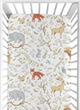 Woodland Toile Collection Crib Sheet - Animal Print