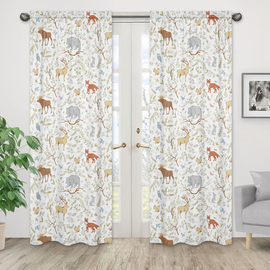 Woodland Toile Collection Window Panels - Set of 2