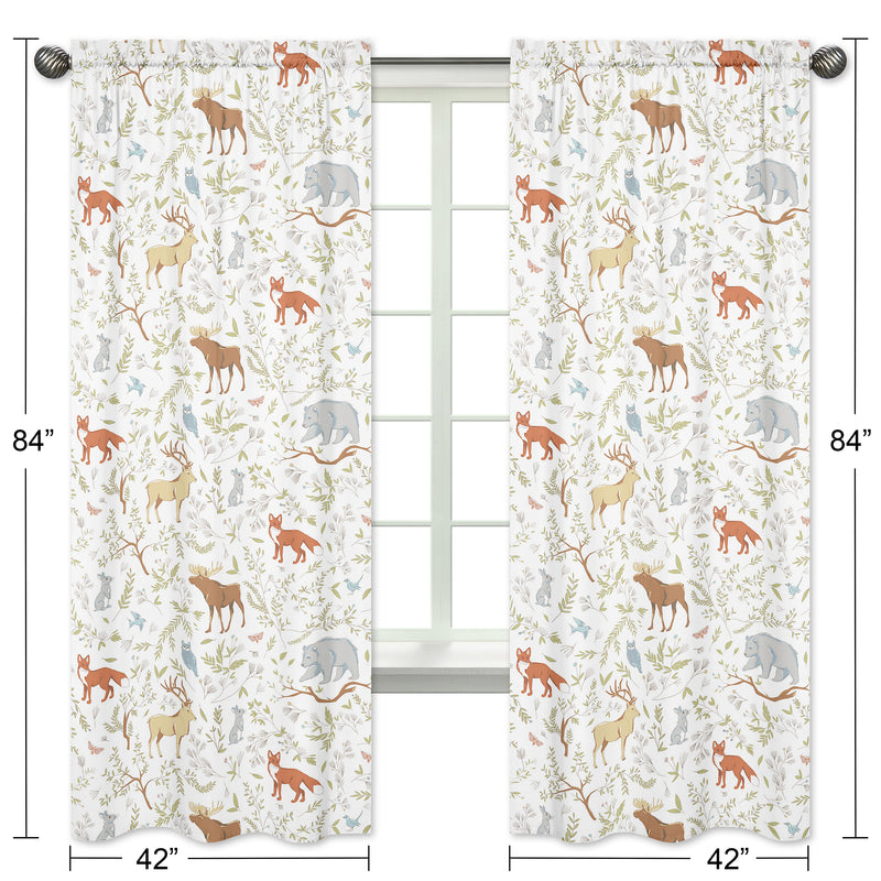 Woodland Toile Collection Window Panels - Set of 2