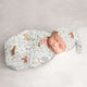 Woodland Toile Collection Baby Cocoon and Beanie Hat - 2 Piece Set