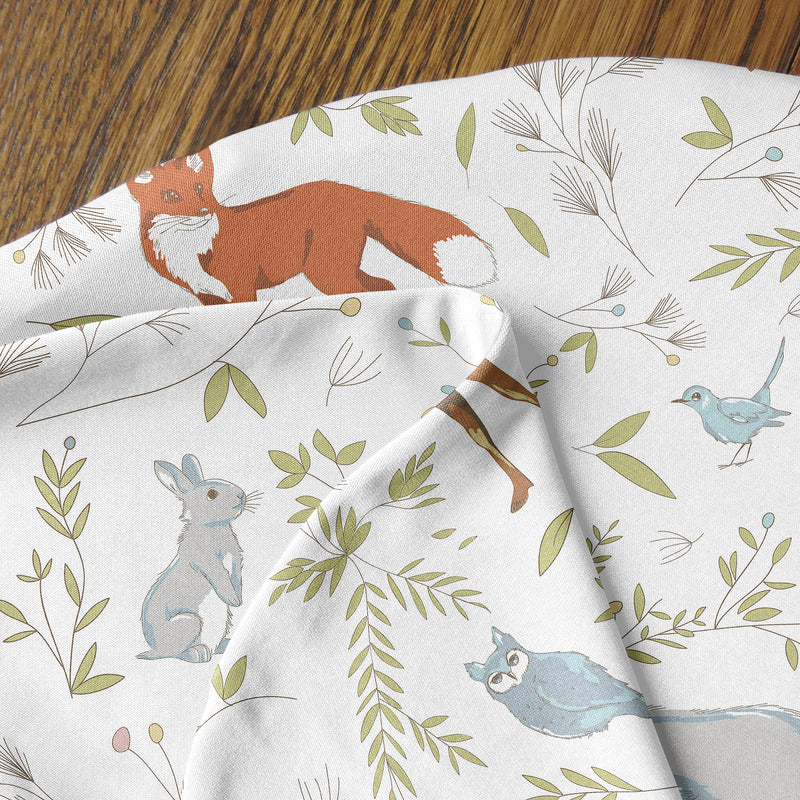 Woodland Toile Collection Baby Cocoon and Beanie Hat - 2 Piece Set