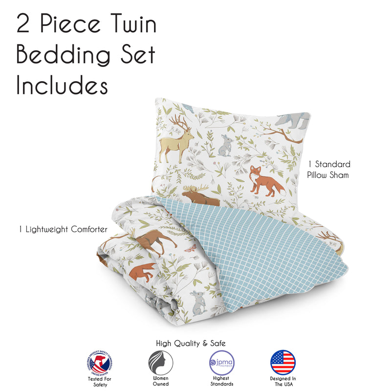 Woodland Toile Twin Bedding Collection