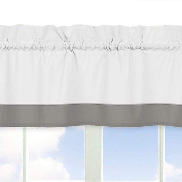 Woodsy Grey and White Collection Window Valance