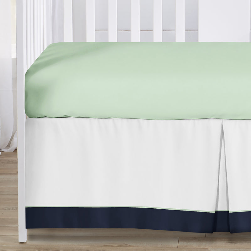 Woodsy Navy, Mint and Grey Collection 5 Piece Crib Bedding