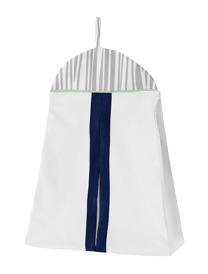 Woodsy Navy, Mint and Grey Collection 5 Piece Crib Bedding