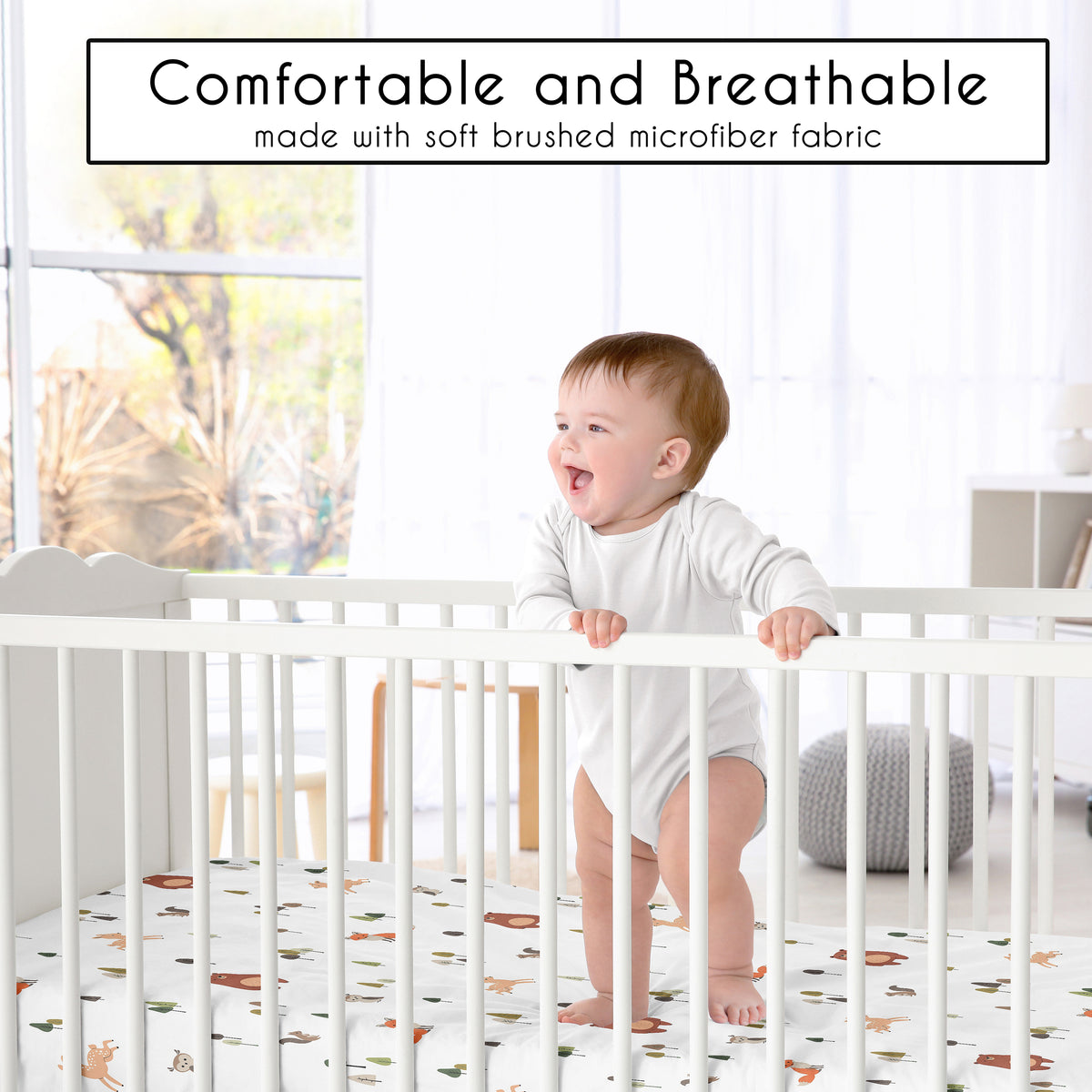 Woodland Animal Pals 3 Piece Crib Bedding