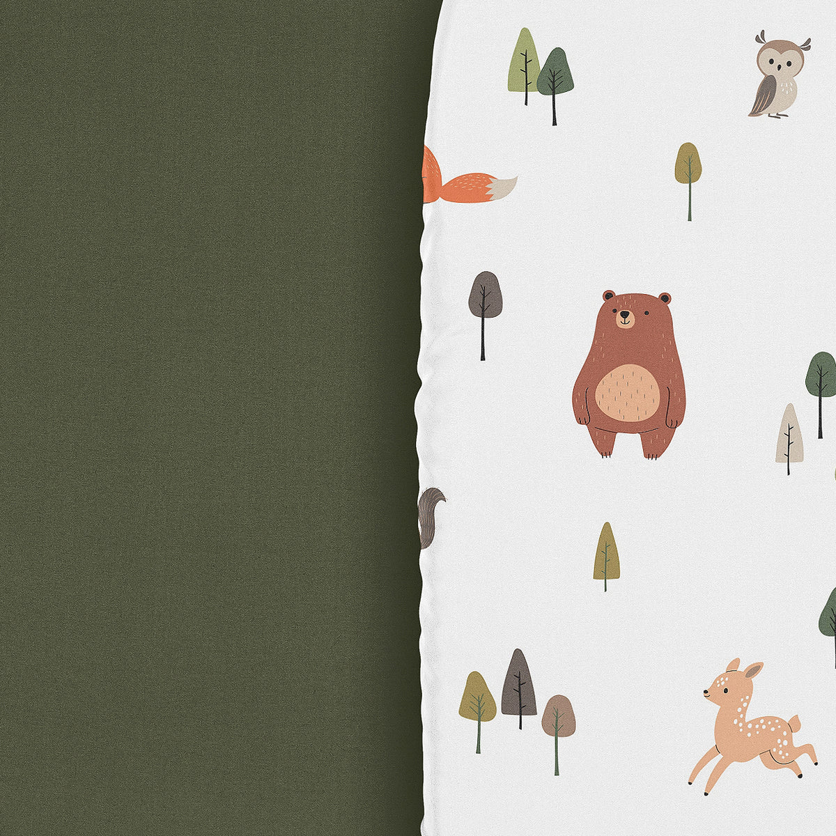 Woodland Animal Pals Collection 2 Pack Baby Bassinet Fitted Sheets