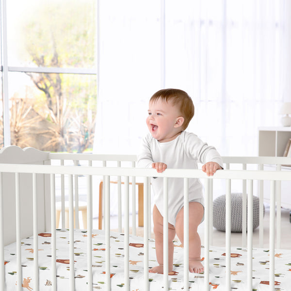 Woodland Animal Pals Collection Crib Sheet alternate view