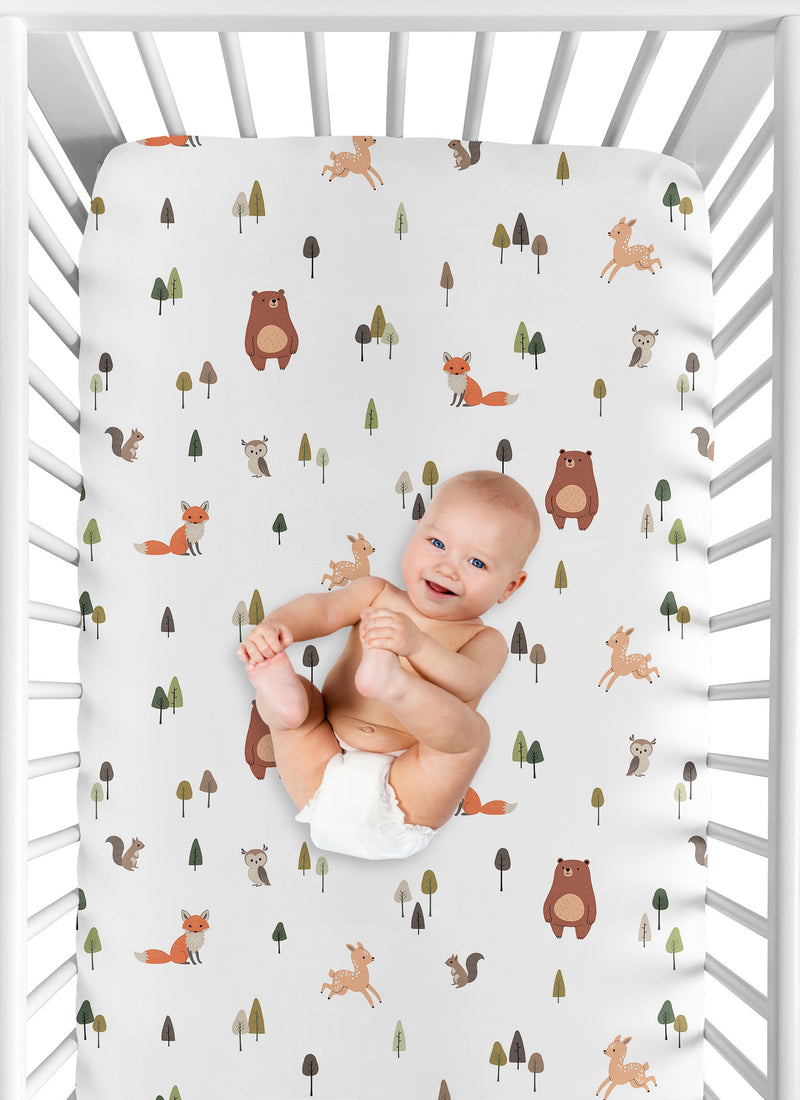 Woodland Animal Pals Collection Crib Sheet