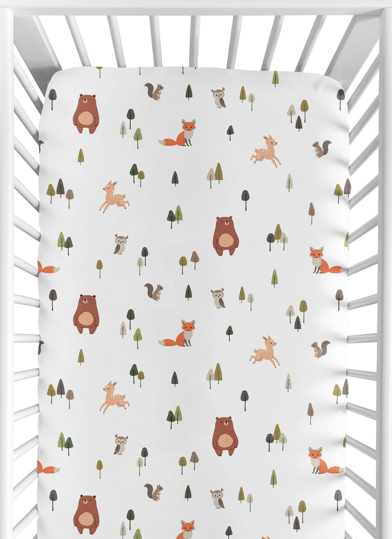 Woodland Animal Pals Collection Crib Sheet