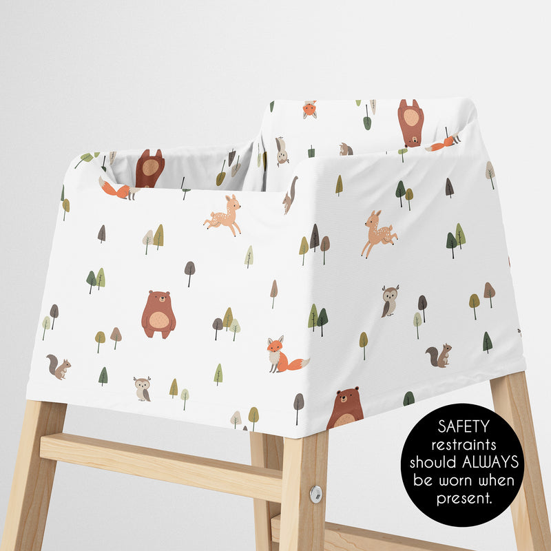 Woodland Animal Pals Collection Multi Use Baby Car Seat and Nursing Cover