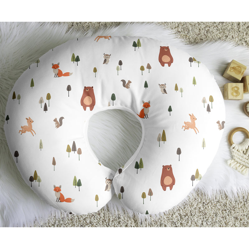 Woodland Animal Pals Collection Nursing Breastfeeding Pillow Cover