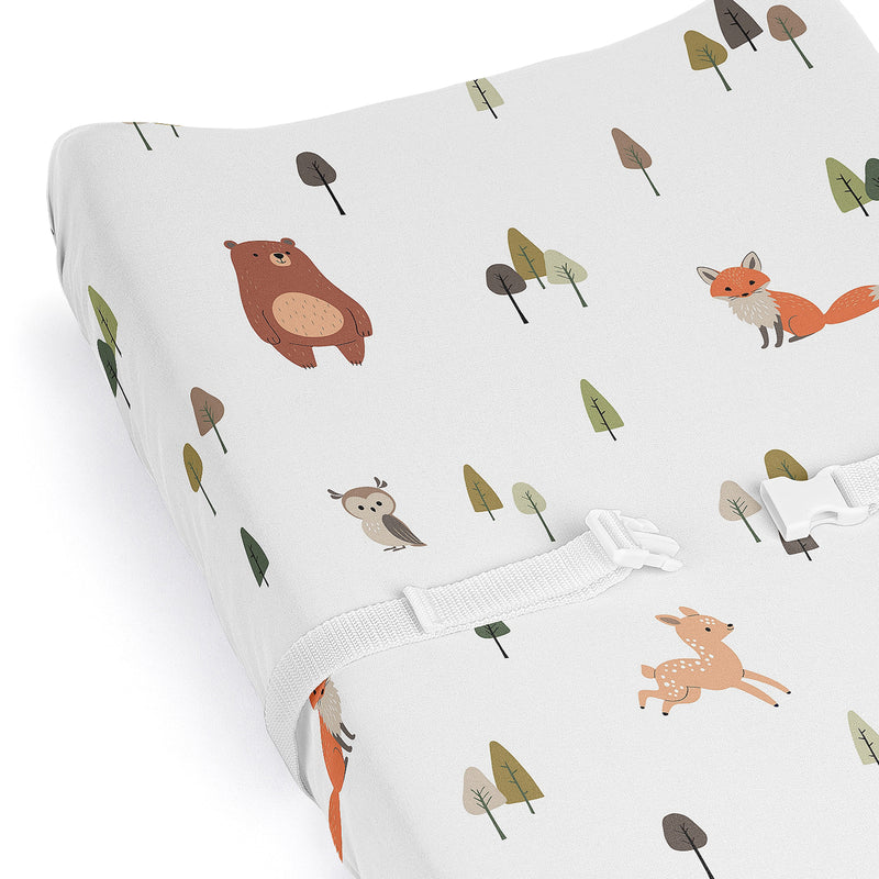 Woodland Animal Pals Collection Changing Pad Cover Sheet