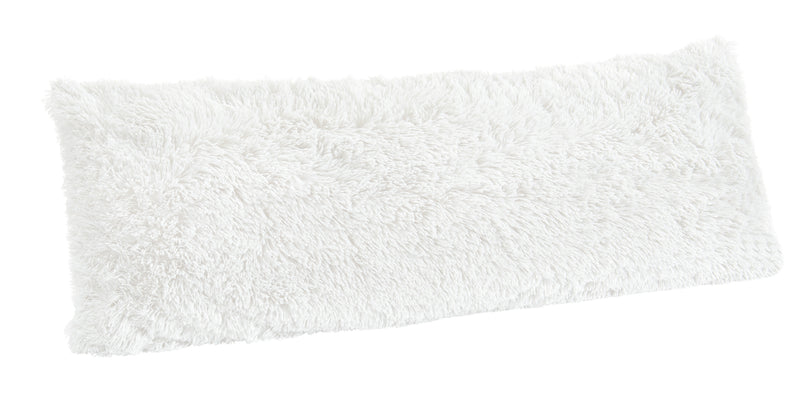Boho Faux Fur White Collection Full Length Body Pillow Cover
