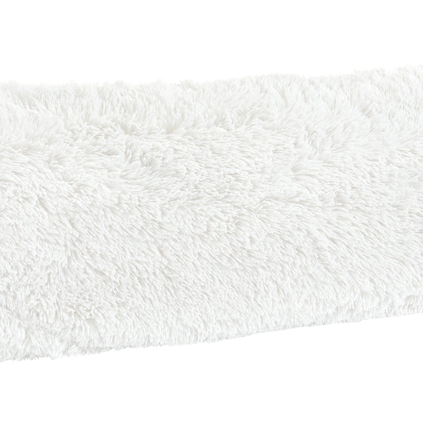 Boho Faux Fur White Collection Full Length Body Pillow Cover alternate view