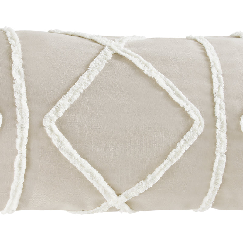 Boho Fringe Linen Collection Full Length Body Pillow Cover