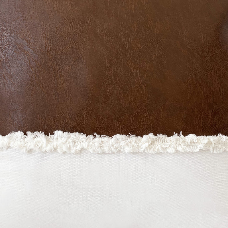 Boho Faux Leather Collection Full Length Body Pillow Cover