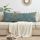 Boho Floral Wildflower Blue and Orange Collection Full Length Body Pillow Cover