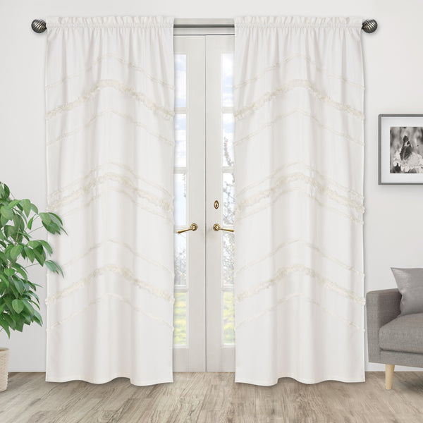 Boho Fringe Collection Window Panels - Set of 2