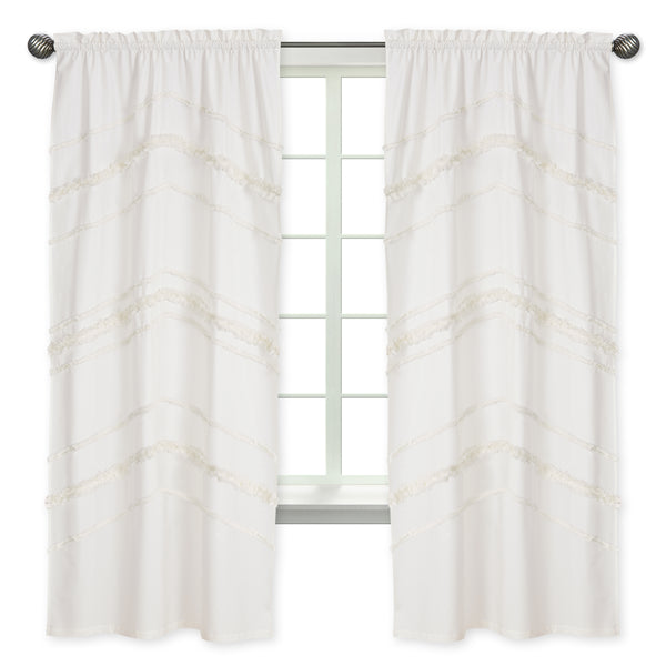 Boho Fringe Collection Window Panels - Set of 2 alternate view