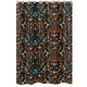 Boho Floral Wildflower Black and Orange Collection Shower Curtain