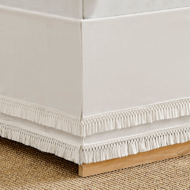Boho Fringe Collection Queen Bed Skirt