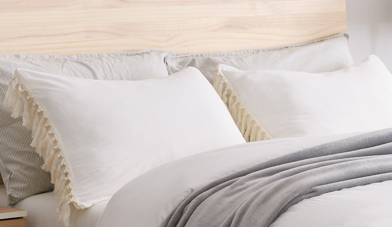 Boho Fringe Collection Queen Duvet Cover Bedding Set