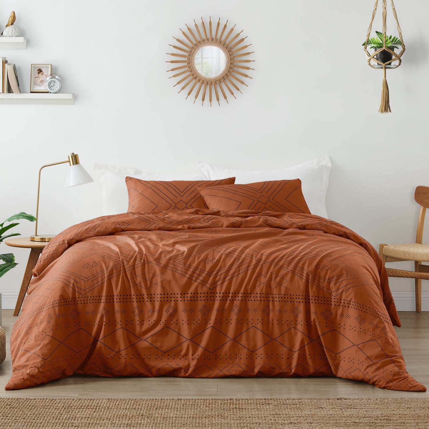 Tribal Boho Dot Collection Full/Queen Bedding
